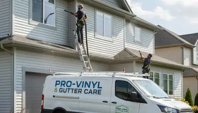 Professional gutter cleaning service in Milwaukee, WI by Next Level Exteriors siding contractors
