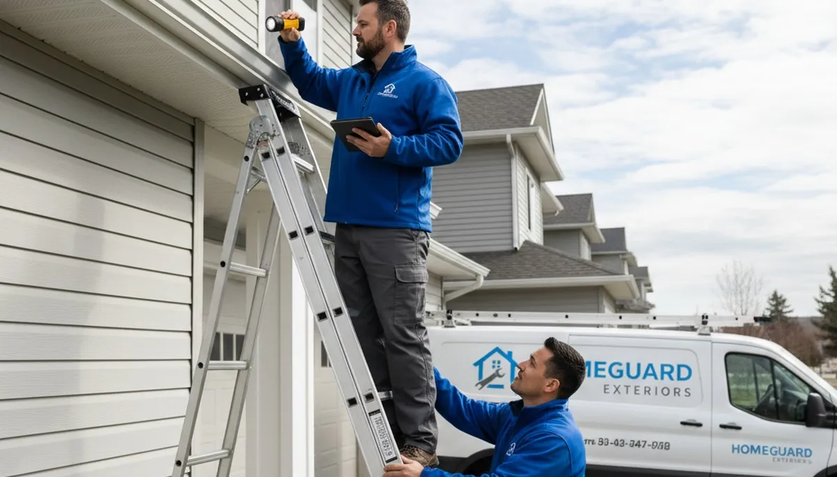 Professional gutter inspection by vinyl siding experts in Milwaukee, WI