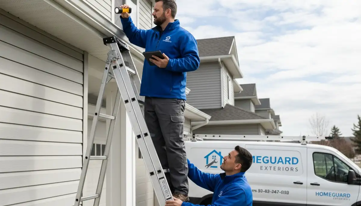 Professional gutter inspection by vinyl siding experts in Milwaukee, WI
