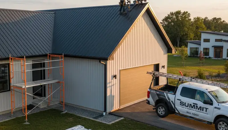 Professional metal roofing installation by Next Level Exteriors in Milwaukee, WI