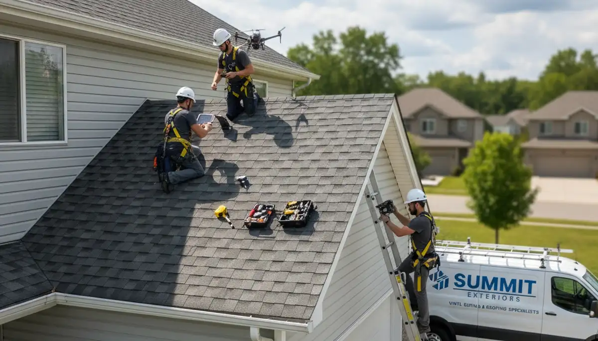 Professional roof inspection service in Milwaukee WI by Next Level Exteriors siding experts