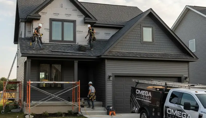 Roof and vinyl siding repair by contractors in Milwaukee, WI