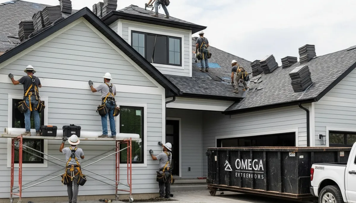Roof replacement and vinyl siding installation by Next Level Exteriors in Milwaukee, WI