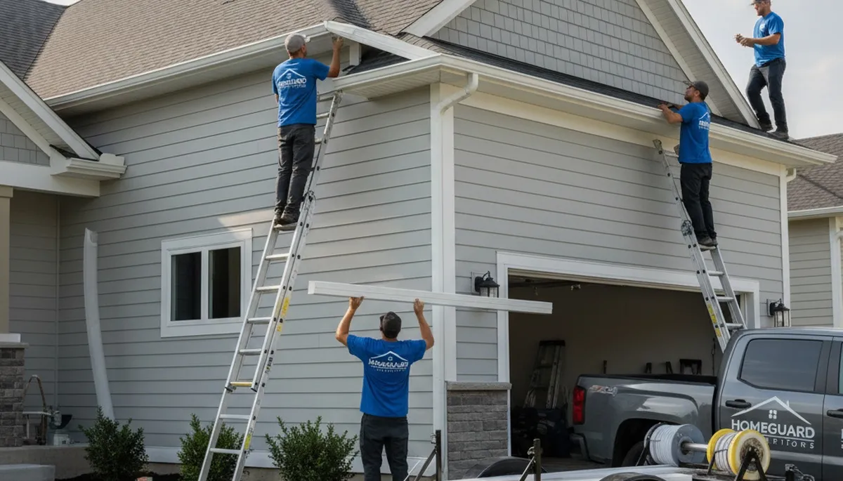 Seamless aluminum gutters installed by vinyl siding experts in Milwaukee, WI