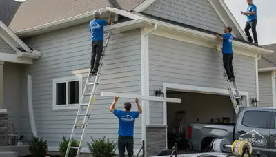 Seamless aluminum gutters installed by vinyl siding experts in Milwaukee, WI