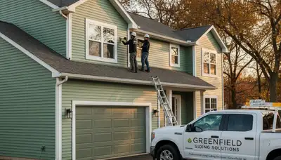Vinyl siding installation by professional contractors in Milwaukee WI homes