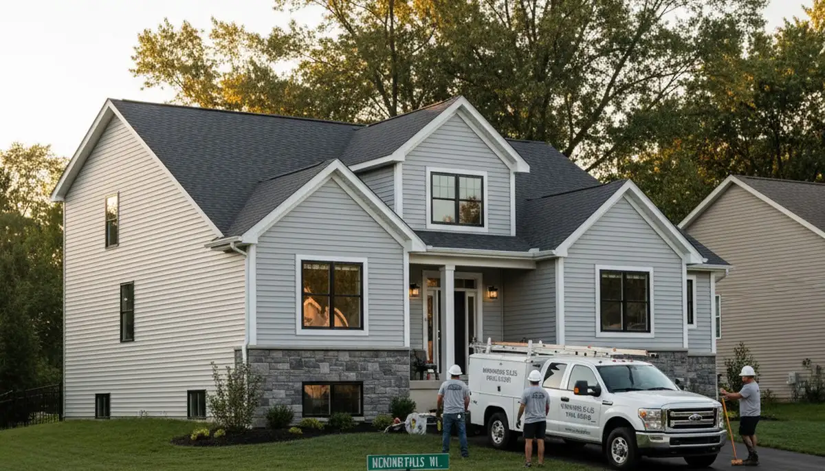 Vinyl siding contractors enhancing home exterior in Milwaukee WI
