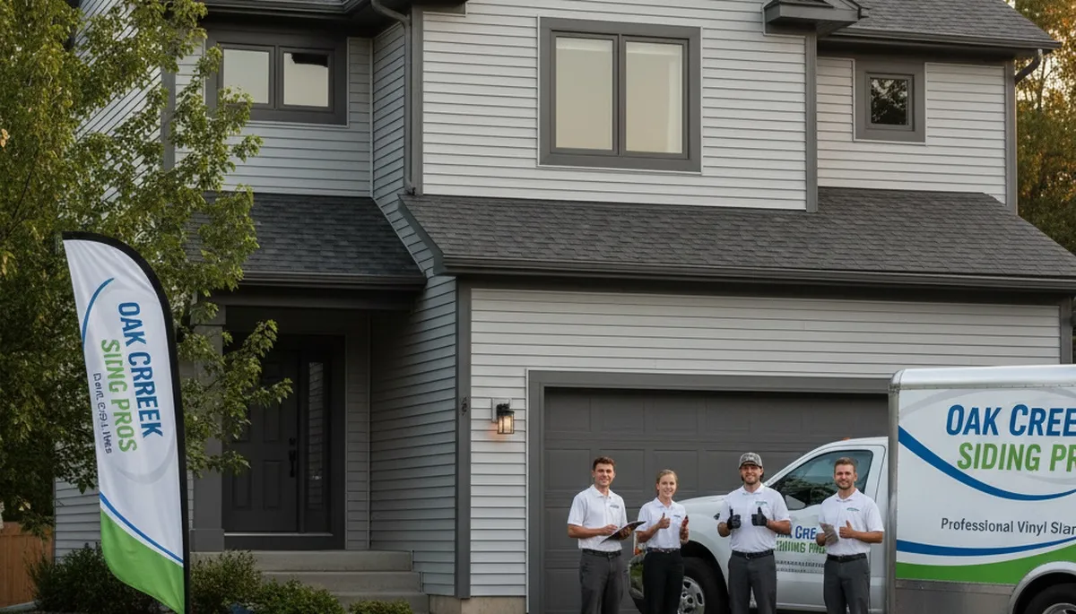 Professional vinyl siding contractors in Milwaukee WI installing durable home exterior panels