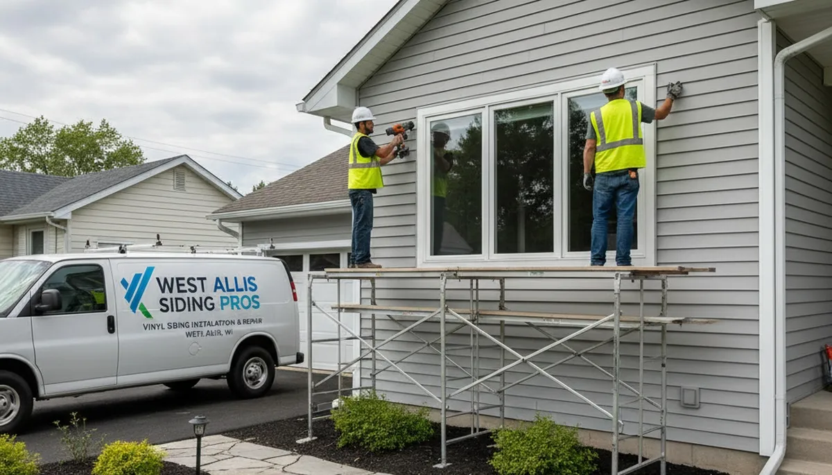 Vinyl siding installation by expert contractors in Milwaukee WI homes