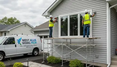 Vinyl siding installation by expert contractors in Milwaukee WI homes