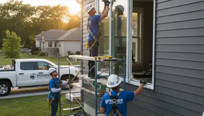 Professional window installation and vinyl siding by Next Level Exteriors in Milwaukee, WI