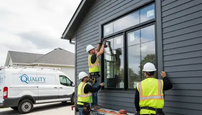 Professional window installation on Milwaukee, WI home by vinyl siding experts from Next Level Exteriors