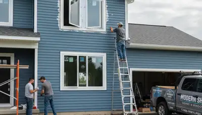 Vinyl siding and window replacement by expert contractors in Milwaukee, WI exterior home upgrade
